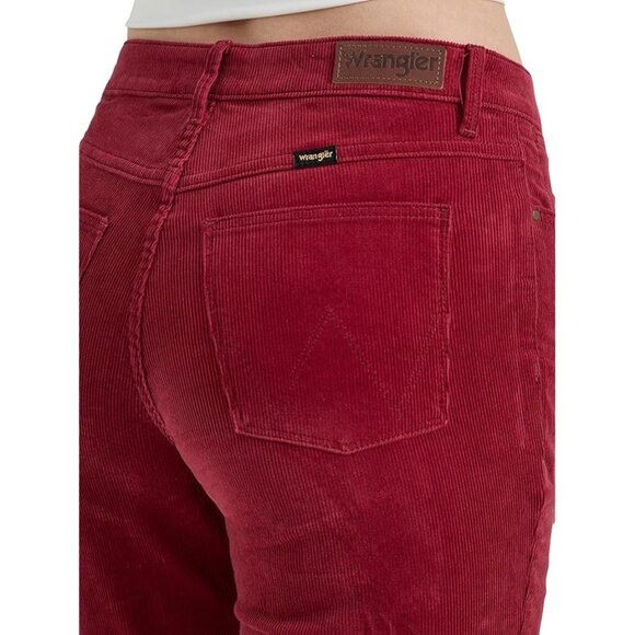 Wrangler High Rise Bold Boot Corduroy Jeans Carmine 29/30 NWT - Picture 6 of 14